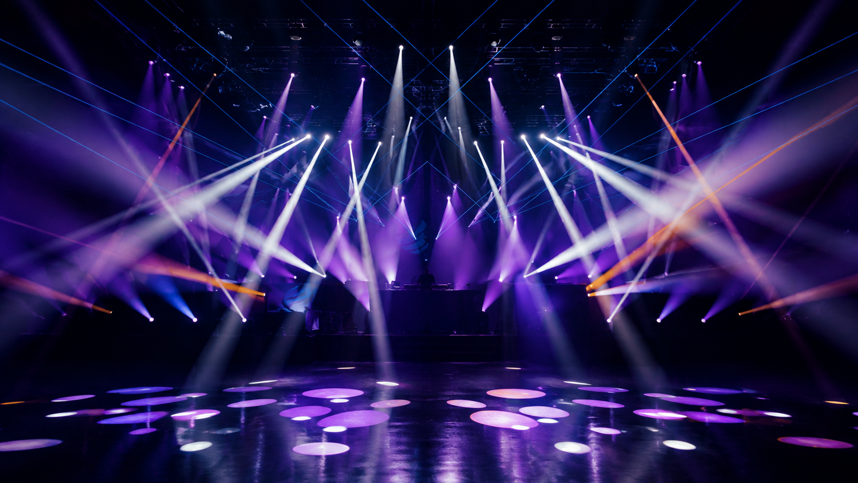 Intelligent moving head lighting fixtures in a beam show